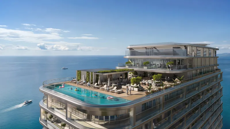 Rooftop pool terrace — Ambassador 1’st Tower, Batumi