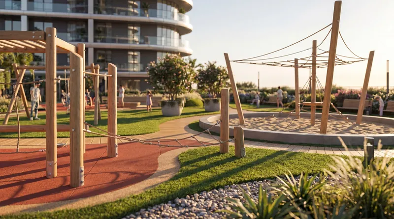 Children’s playground by the sea — Ambassadori Island, Batumi
