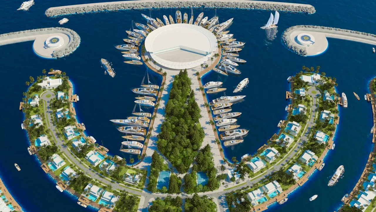 Ambassador Island — aerial view, Black Sea