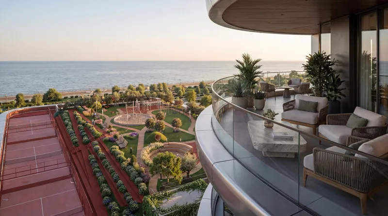 View from the area — Ambassadori Island, Batumi