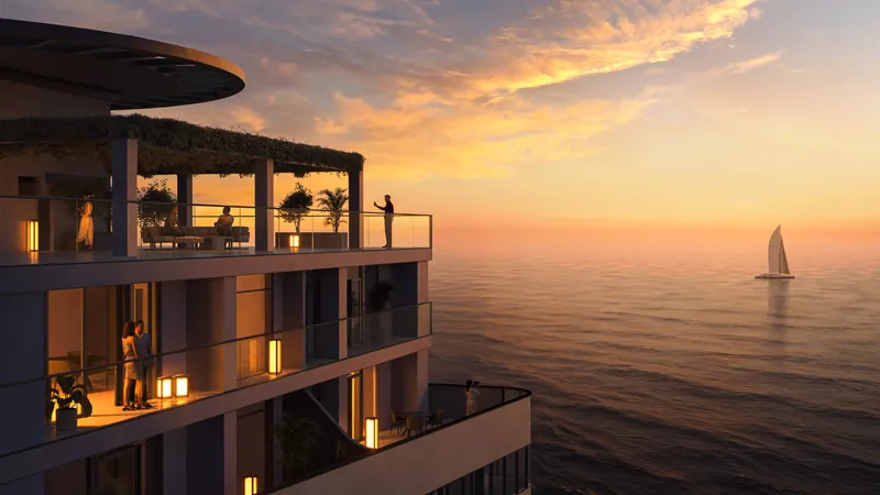 View from the area — Cube Metropol, Batumi