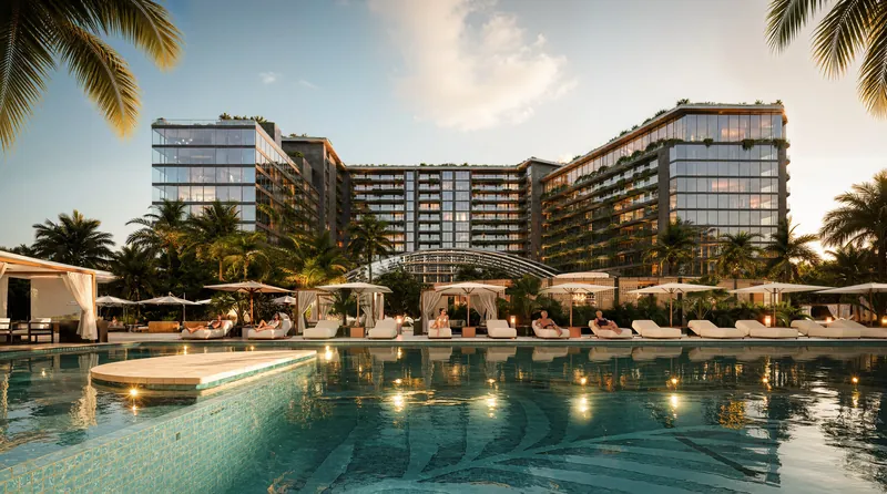 Main pool and cabanas — Lagoon Resort Batumi, Batumi