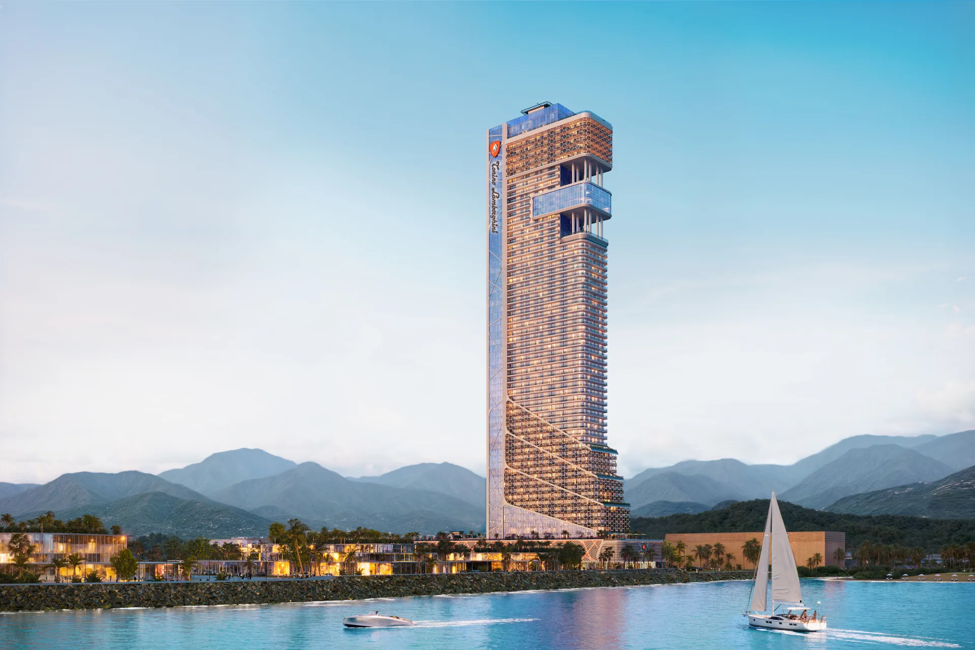 Lamborghini Tower — Batumi exterior view