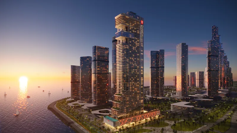 View from the area — Tonino Lamborghini Tower, Batumi