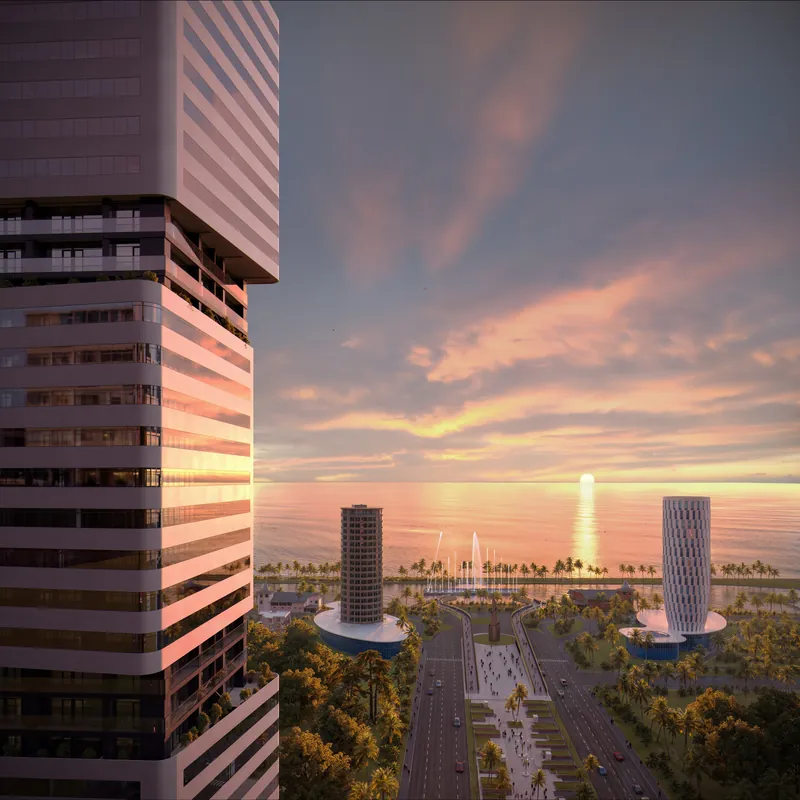 View from the area — Ovale Metropol, Batumi