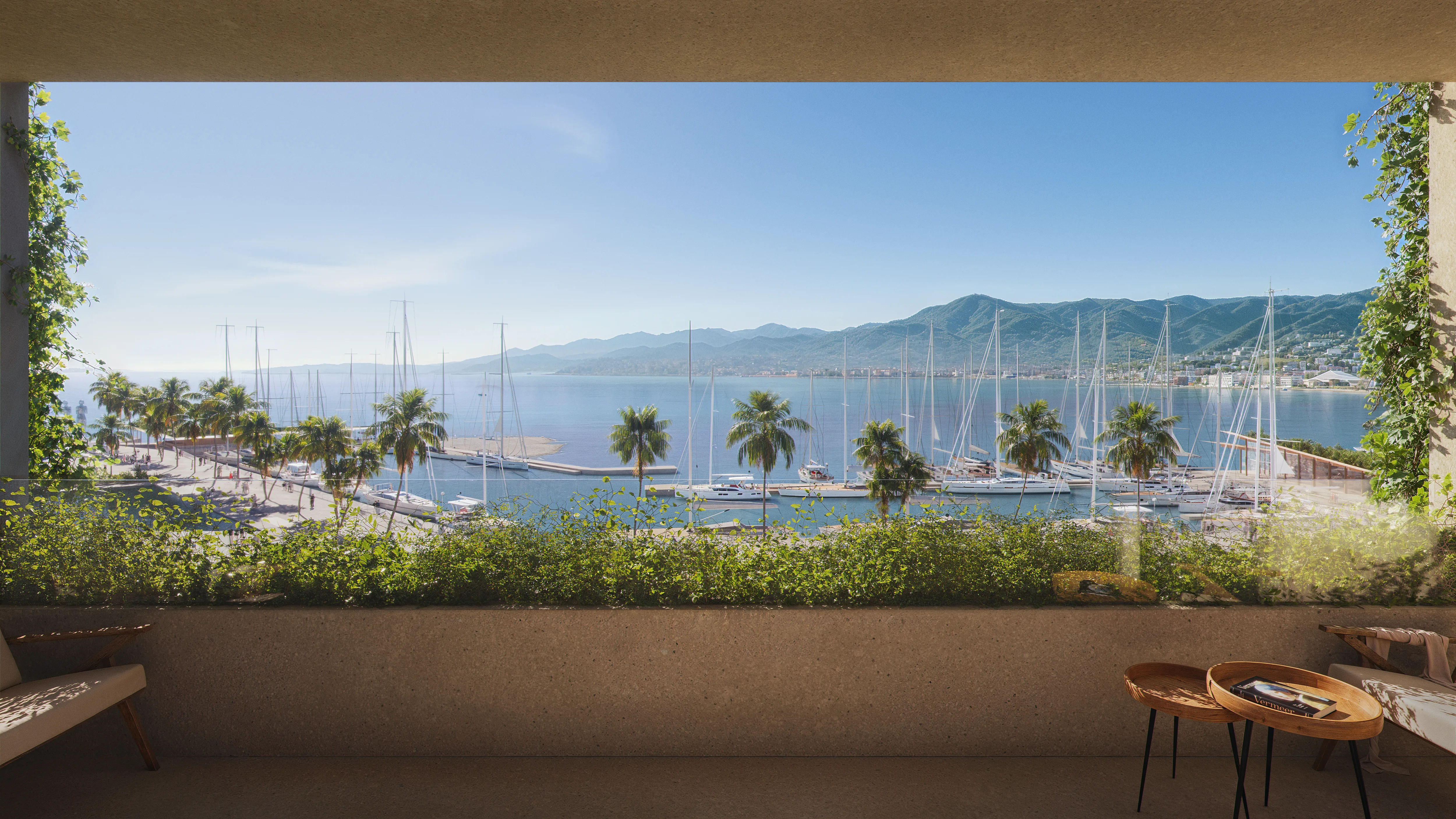 Silk Towers marina view