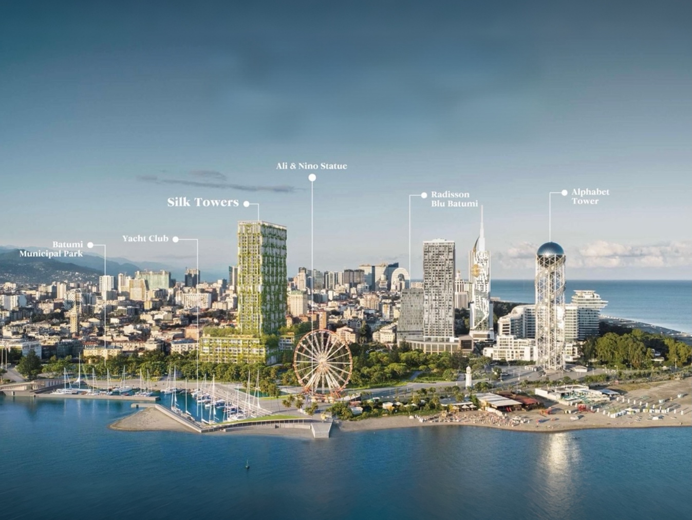 Silk Towers — Batumi Black Sea waterfront