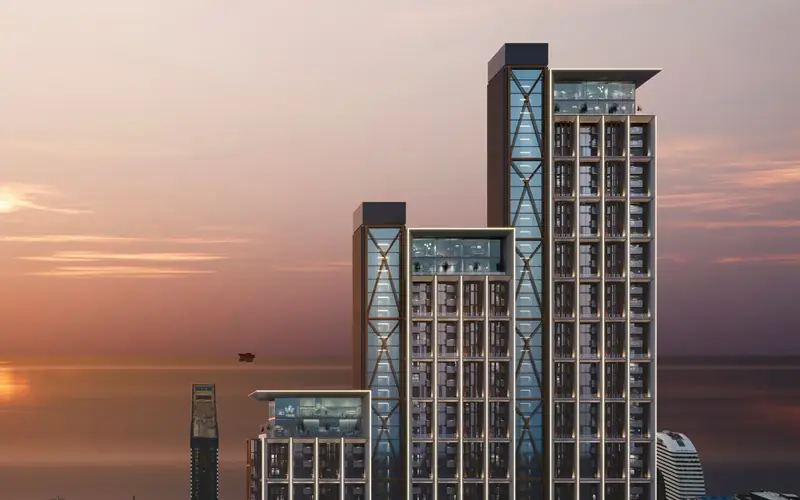 The towers at sunset over the sea — Next Address, Batumi